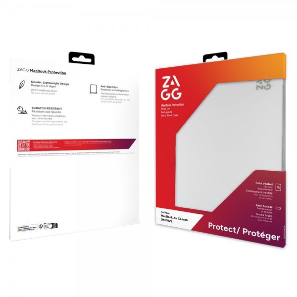 Zagg MacBook Pro 14 M1 (A2442)/M2 (A2779)/M3 (A2918 A2992) Deksel Hardshell Transparent
