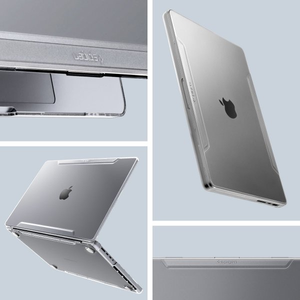 Spigen MacBook Pro 16 M1 (A2485)/M2 (A2780)/M3 (A2991) Deksel Thin Fit Crystal Clear