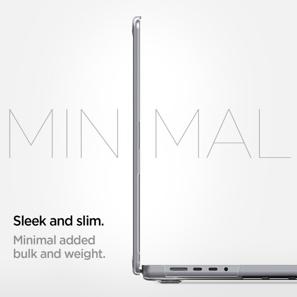 Spigen MacBook Pro 16 M1 (A2485)/M2 (A2780)/M3 (A2991) Deksel Thin Fit Crystal Clear