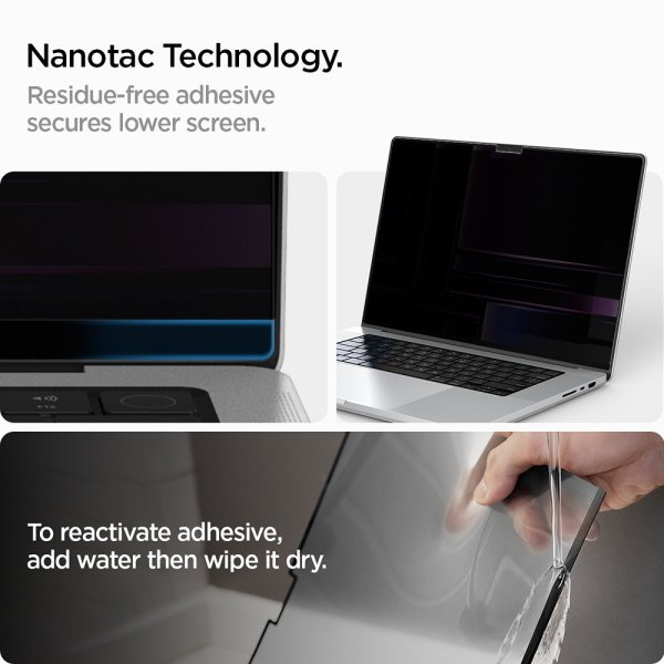 Spigen MacBook Pro 16 M1/M2/M3/M4 Skjermbeskytter Safe View