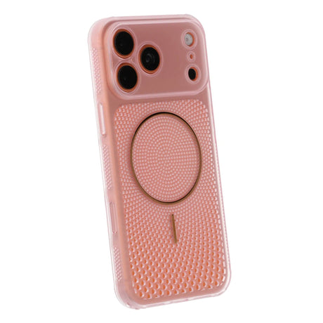 iPhone 17 Pro Max/iPhone 18 Pro Max Ventilert MagSafe-deksel Rosa