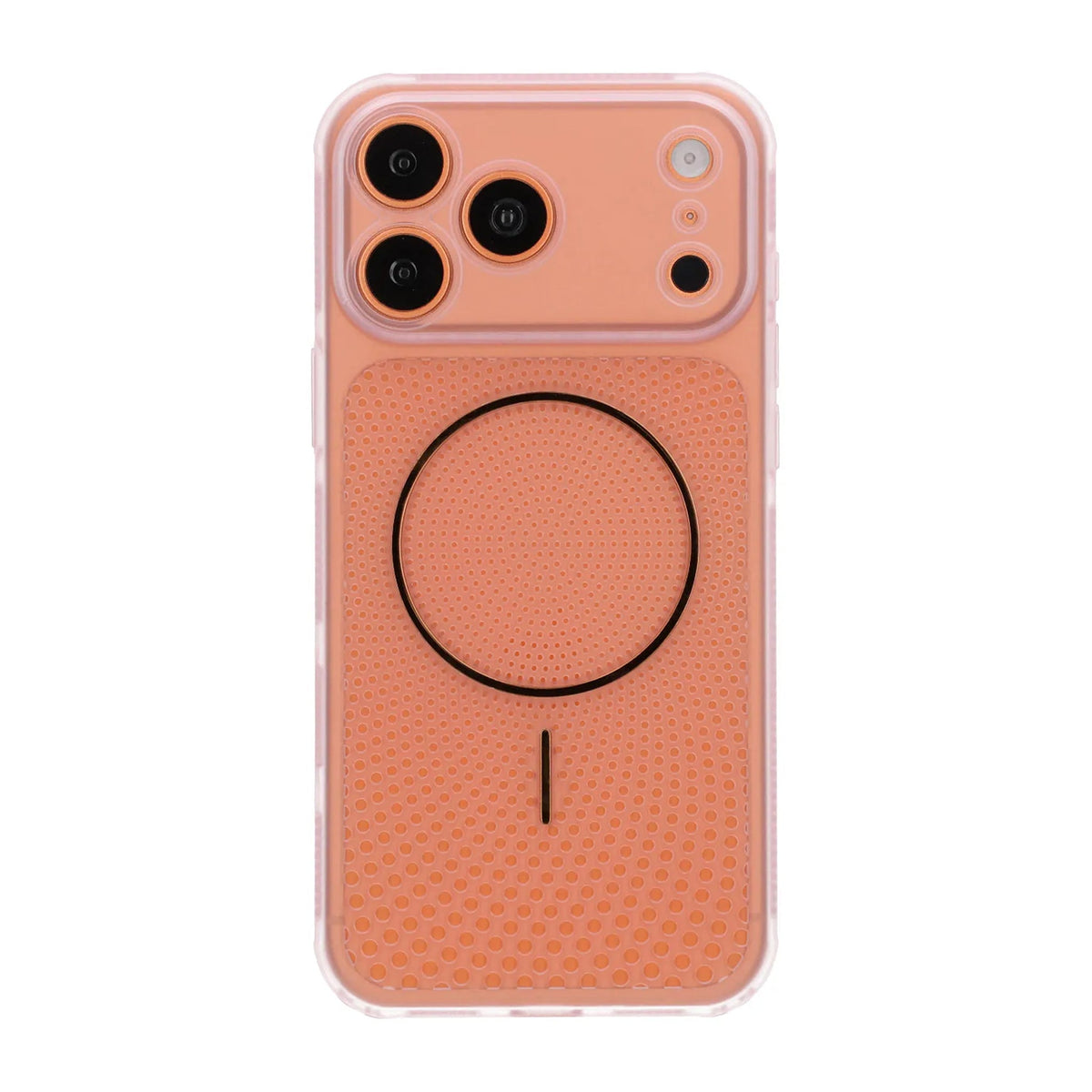 iPhone 17 Pro Max/iPhone 18 Pro Max Ventilert MagSafe-deksel Rosa