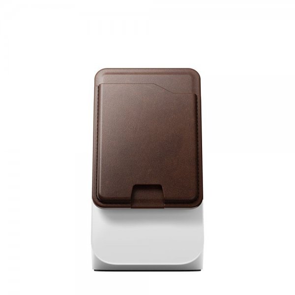 Nomad MagSafe Kortholder Leather Mag Wallet Find My Tracking Brun
