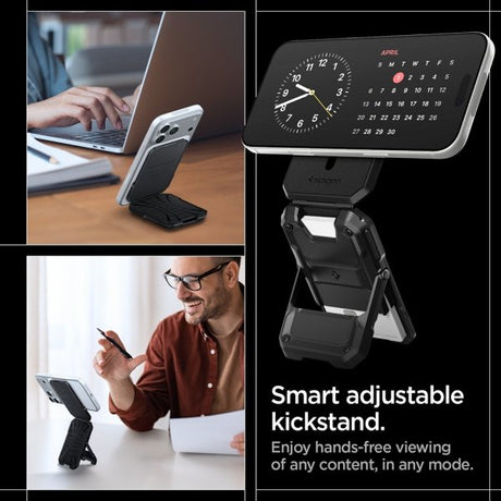 Spigen MagSafe Kortholder Tough Armor Pro MagFit Svart