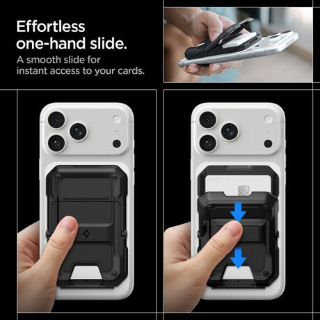 Spigen MagSafe Kortholder Tough Armor Pro MagFit Svart
