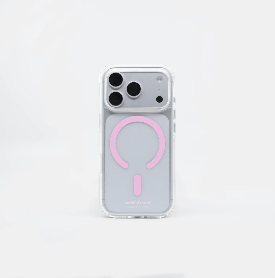 MobileFriend iPhone 17 Pro/iPhone 18 Pro Deksel MagSafe Rosa