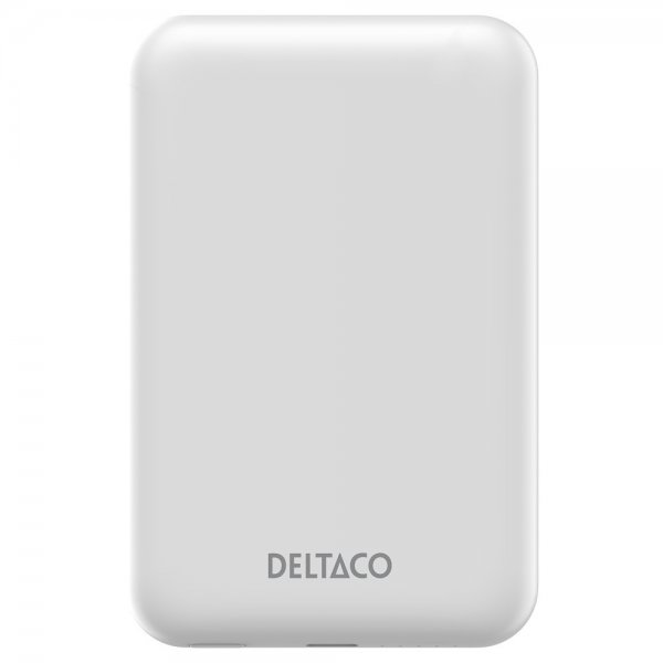 Deltaco MagSafe Powerbank 5000 mAh 20W Hvit