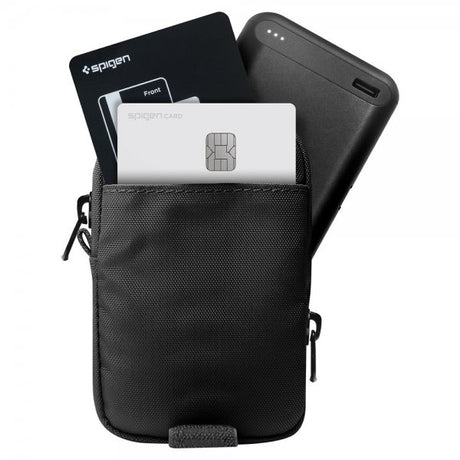 Spigen MagSafe Veske Portable Organizer Pouch Tintap Zip MagFit Svart