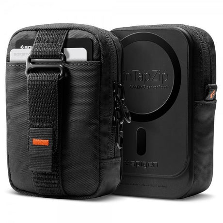 Spigen MagSafe Veske Portable Organizer Pouch Tintap Zip MagFit Svart