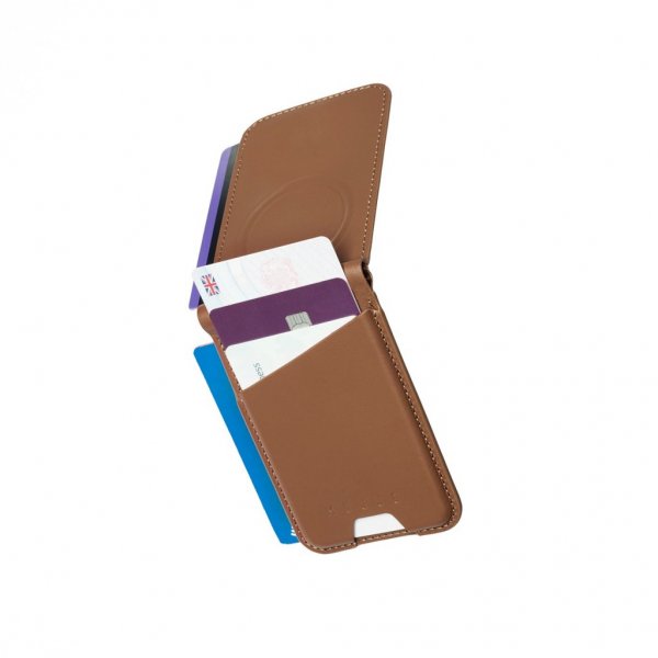 Mujjo Kortholder MagSafe Wallet Stand Tan