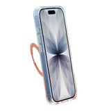 iPhone 17-deksel med marmorert MagSafe-stativ Oransje