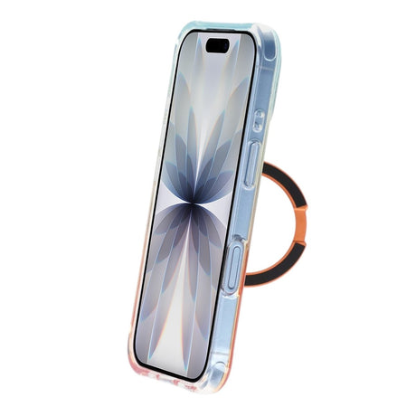 iPhone 17-deksel med marmorert MagSafe-stativ Oransje