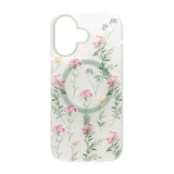 iPhone 17 Deksel Floral Matte MagSafe Grønn