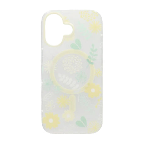 iPhone 17 Deksel Floral Matte MagSafe Gul