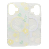 iPhone 17 Deksel Floral Matte MagSafe Gul