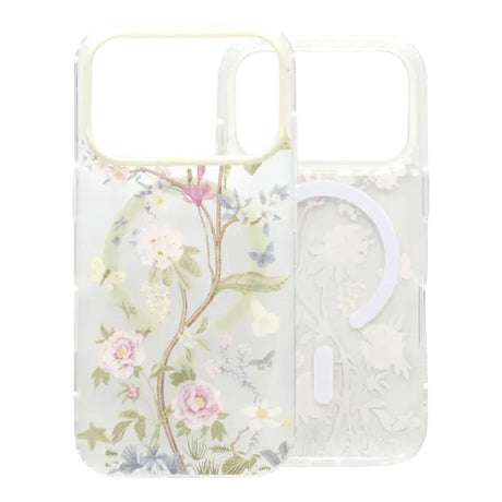 iPhone 17 Pro Deksel Floral Matte MagSafe Beige