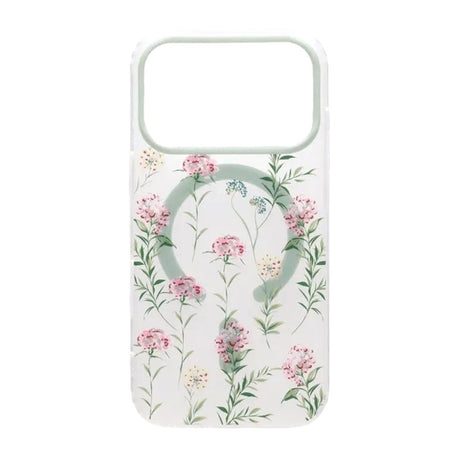 iPhone 17 Pro Deksel Floral Matte MagSafe Grønn