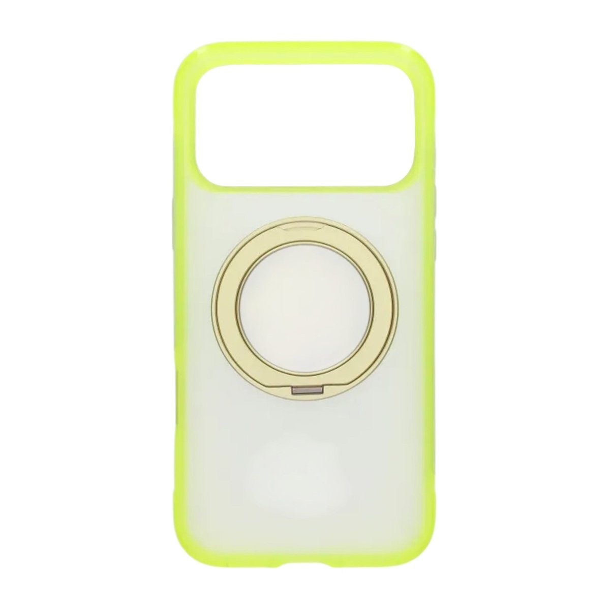 iPhone 17 Pro Max/iPhone 18 Pro Max Deksel Matt ringstativ MagSafe Gul