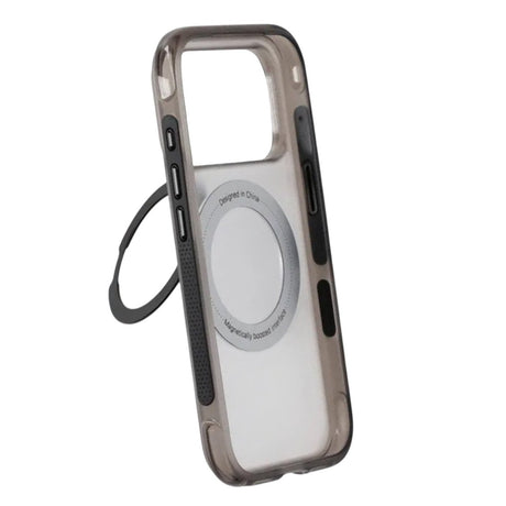 iPhone 17 Pro Max/iPhone 18 Pro Max Deksel Matt ringstativ MagSafe Svart