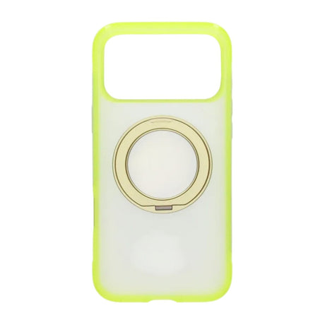 iPhone 17 Pro/iPhone 18 Pro Deksel Matt ringstativ MagSafe Gul
