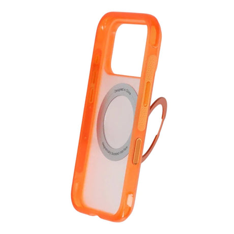 iPhone 17 Pro/iPhone 18 Pro Deksel Matt ringstativ MagSafe Oransje