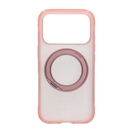 iPhone 17 Pro/iPhone 18 Pro Deksel Matt ringstativ MagSafe Rosa