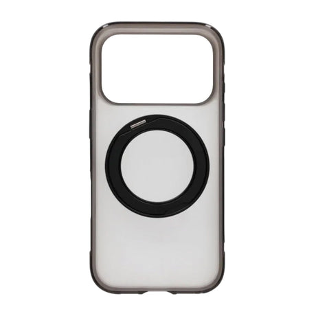 iPhone 17 Pro/iPhone 18 Pro Deksel Matt ringstativ MagSafe Svart