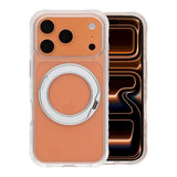 iPhone 17 Pro/iPhone 18 Pro Deksel med ringstativ MagSafe Hvit