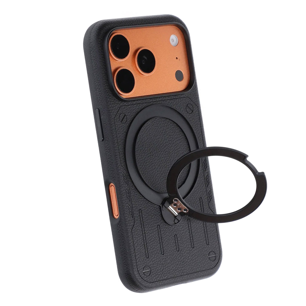 iPhone 17 Pro Max/iPhone 18 Pro Max Deksel i Mecha med MagSafe-stativ Svart