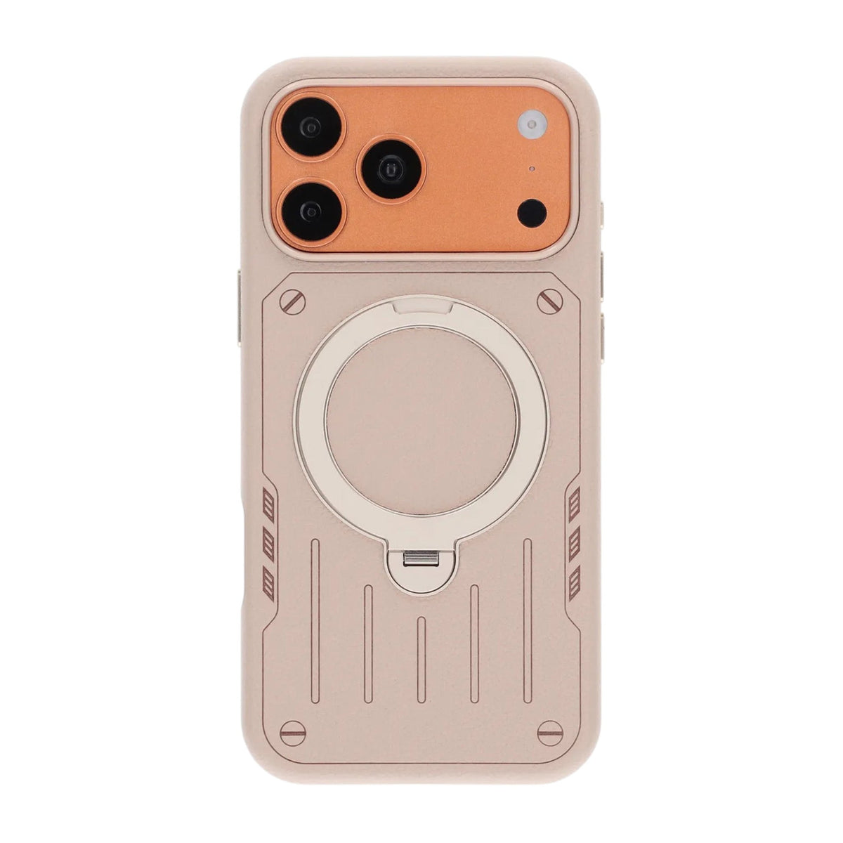 iPhone 17 Pro Max/iPhone 18 Pro Max Deksel i Mecha med MagSafe-stativ Hvit