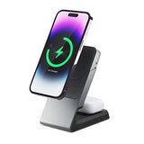 ALOGIC Matrix 2-i-1 Universal Magnetisk Lade Dock MagSafe Svart