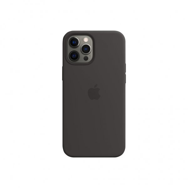 Apple Original iPhone 12 Pro Max Deksel Silicone Case MagSafe Svart