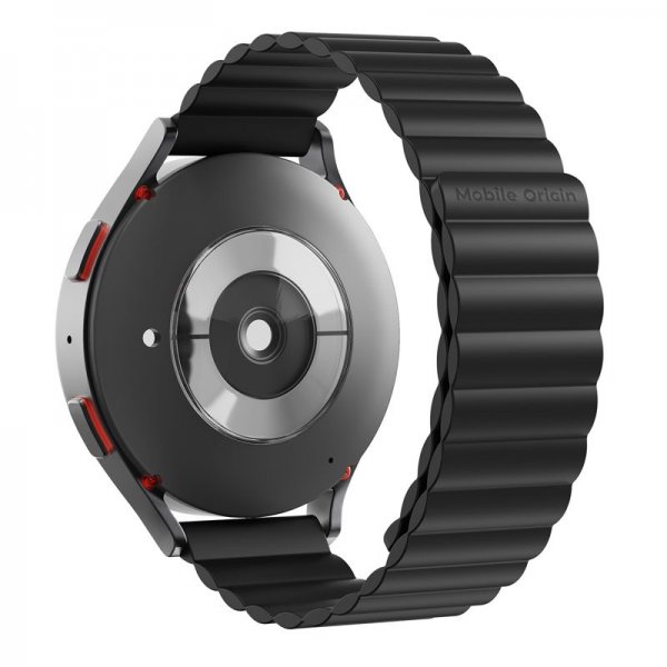 Mobile Origin Samsung Galaxy Watch 20mm Armbånd Easy Strap Svart
