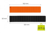 Mobile Origin Samsung Galaxy Watch 20mm Armbånd Easy Strap Svart Oransje