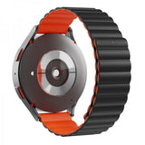 Mobile Origin Samsung Galaxy Watch 8 40/44mm/Classic 46mm Armbånd Easy Strap Svart Oransje