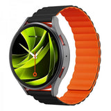 Mobile Origin Samsung Galaxy Watch 20mm Armbånd Easy Strap Svart Oransje