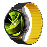 Mobile Origin Samsung Galaxy Watch 20mm Armbånd Easy Strap Svart Gul