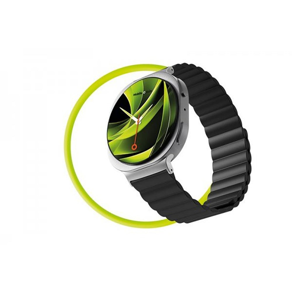 Mobile Origin Samsung Galaxy Watch 8/9 40/44mm/Classic 46mm Armbånd Easy Strap Magnetisk Svart
