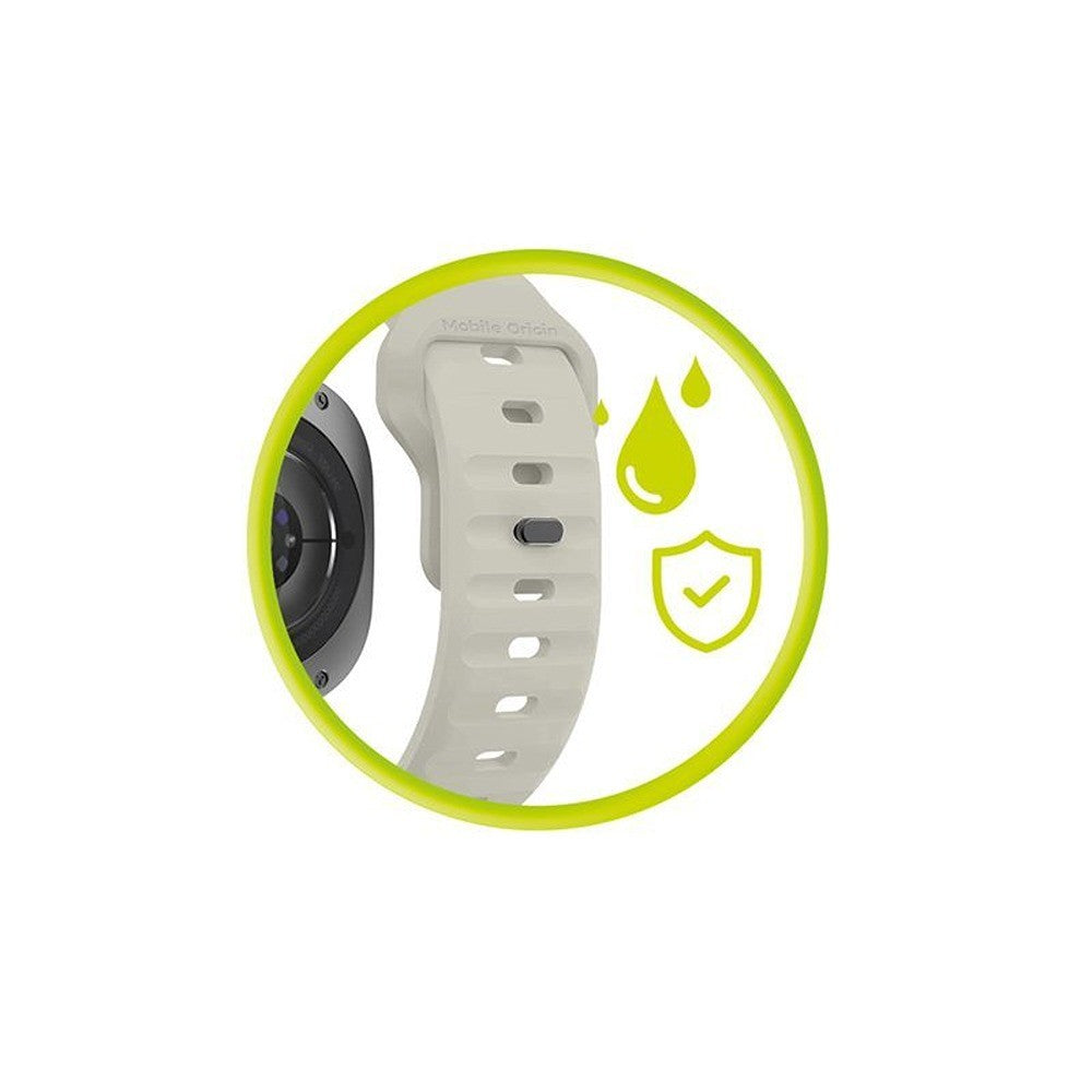 Mobile Origin Samsung Galaxy Watch Ultra 47mm Armband Easy Strap Silicone Beige