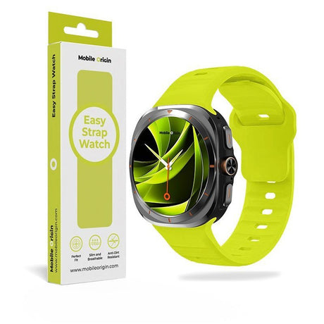 Mobile Origin Samsung Galaxy Watch Ultra 47mm Armbånd Easy Strap Silikon Gul