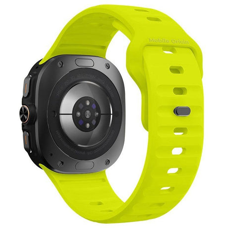 Mobile Origin Samsung Galaxy Watch Ultra 47mm Armbånd Easy Strap Silikon Gul