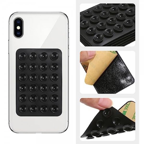 Mobilholder Sugekopp Svart