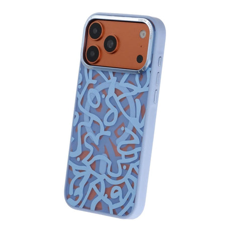 iPhone 17 Pro Max Deksel Graffiti MagSafe Lyseblå