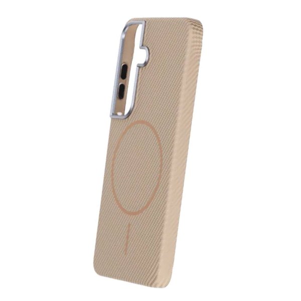 Samsung Galaxy S26 Plus Deksel Karbonfibermønster MagSafe Gull