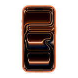 iPhone 17 Pro Max/iPhone 18 Pro Max Deksel med MagSafe-stativ og strass Oransje