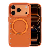 iPhone 17 Pro/iPhone 18 Pro Deksel med MagSafe-stativ og strass Oransje