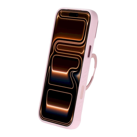 iPhone 17 Pro/iPhone 18 Pro Deksel med MagSafe-stativ og strass Rosa
