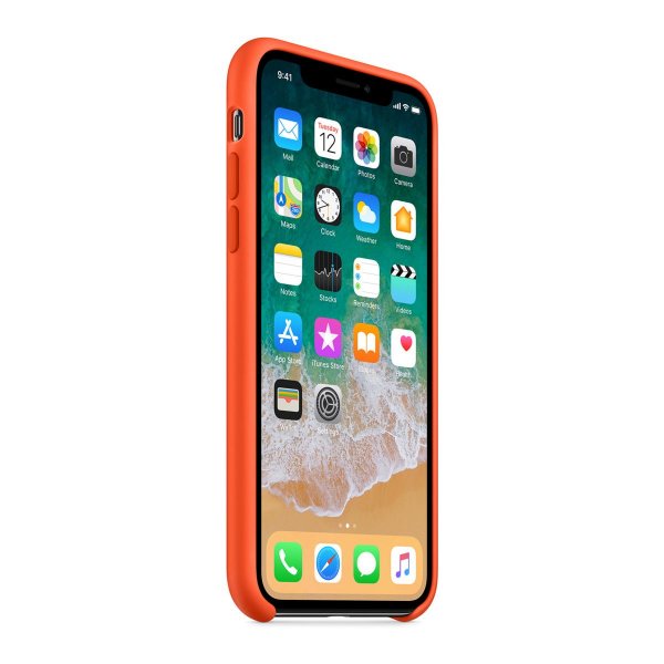 iPhone Xs Max Deksel Silikon Oransje