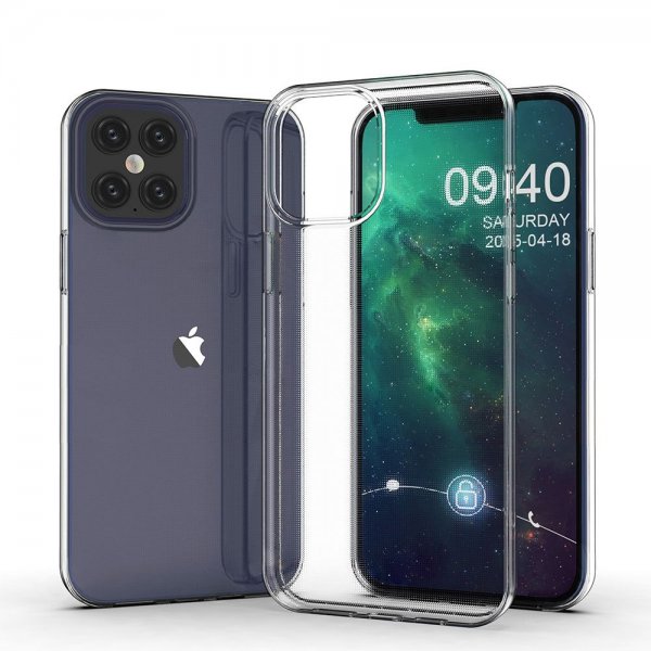 iPhone 12/iPhone 12 Pro Deksel Støtsikker TPU Transparent