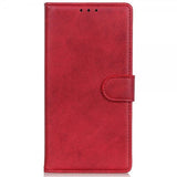 Motorola Edge 20 Lite Etui Skinntekstur Rød